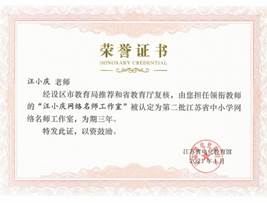 名师工作室证书